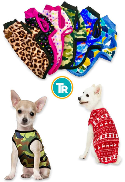 Imagen de CAPA CHALECO POLAR PARA PERRO VARIOS DISEÑOS