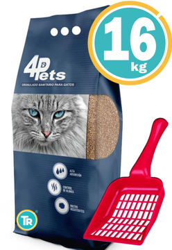Mostrar detalles para SANITARIO GRANULADO 4PETS CON CARBON ACTIVADO 16KG + Pala Imagen de SANITARIO GRANULADO 4PETS CON CARBON ACTIVADO 16KG + Pala