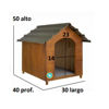 Imagen de CASILLA MADERA MINI 30 X 40 X 50 DE 0 A 5KG