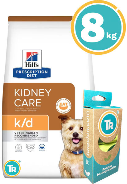Imagen de HILLS Perros Problemas Renales Diet K/d 8kg + Bolsas
