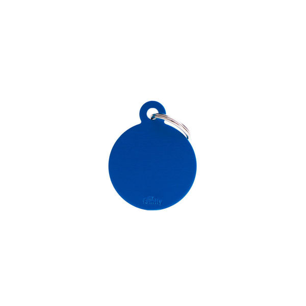 Imagen de Chapita Identificatoria Circulo Azul XL