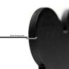 Imagen de Chapita Identificatoria Circulo Negra XL