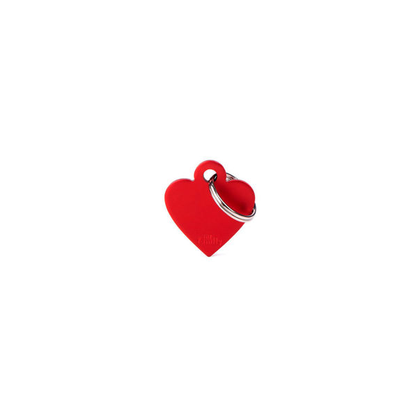Imagen de Chapita Identificatoria Corazón Rojo Chico