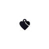 Imagen de Chapita Identificatoria Corazón Negro Chico