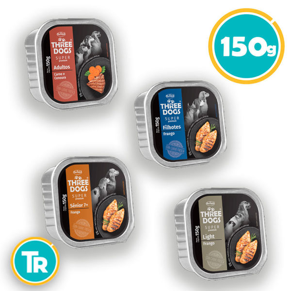 Imagen de THREEDOGS Pate 150g Varios Sabores