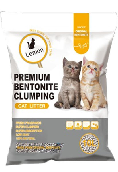 Imagen de SANITARIO CAT LITTER BENTONITA LIMON 4KG