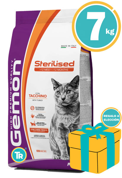 Imagen de GEMON Alimento Gato Sterilised Turkey 7kg