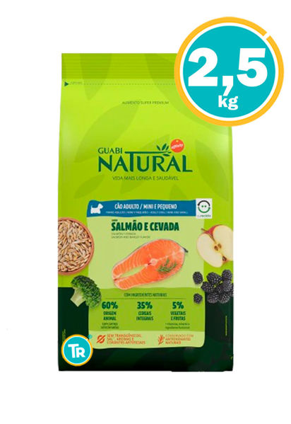 Imagen de GUABI Dog Adulto Raza Peq/Mini 2,5kg Salmon y Cebada