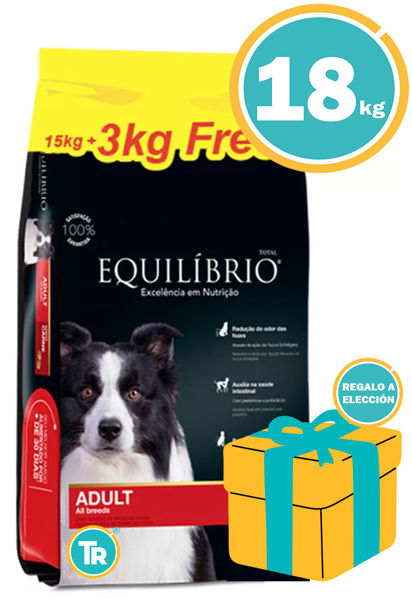 Imagen de EQUILIBRIO Alimento Adulto Razas Medias Carne 15 + 3 kg