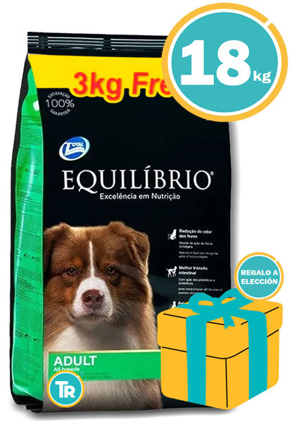 Imagen de EQUILIBRIO Alimento Adulto Razas Medias 15 + 3 kg
