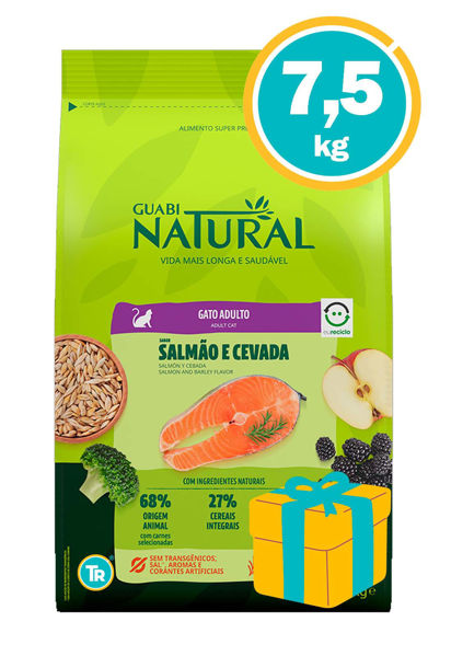 Imagen de GUABI Alimento Gato 7,5kg Salmón y Cebada