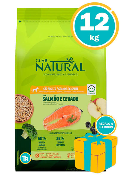 Imagen de GUABI Alimento Perro Adulto Raza Grande 12kg Salmon y Cebada