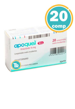 Mostrar detalles para APOQUEL 16Mgs Dermatitis Alergica  20 Comp Imagen de APOQUEL 16Mgs Dermatitis Alergica  20 Comp