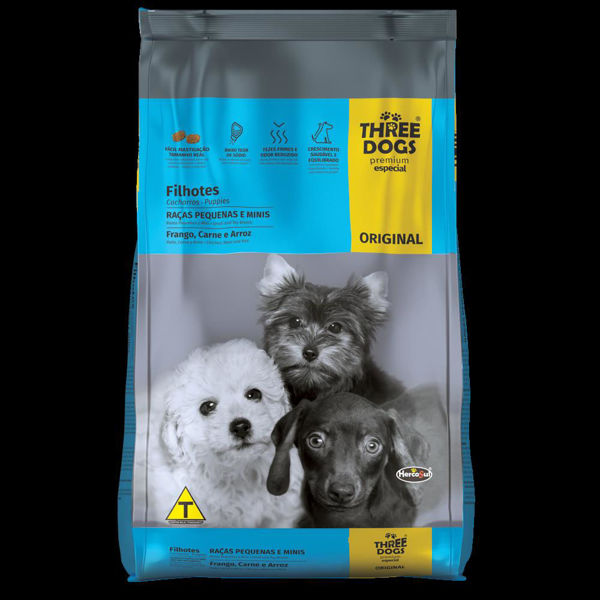 Imagen de THREEDOGS FAMILIA ORIGINAL CACHORROS 15KGS PEQ/MINI