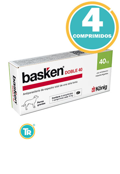 Imagen de ANTIPARASITARIO BASKEN Doble 40 - Perros Grandes