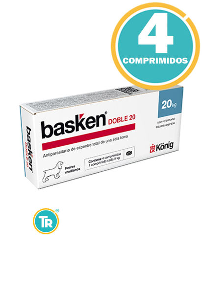 Imagen de ANTIPARASITARIO BASKEN Doble 20 - Perros Medianos