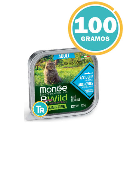 Imagen de PATE MONGE BWILD GATO STERILISED WILD BOAR Y VEGETALES 100GR