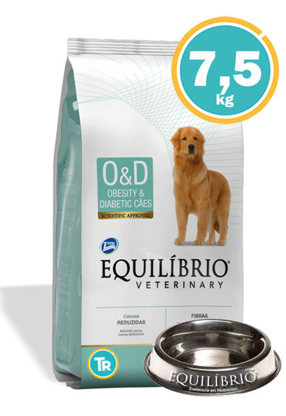 Imagen de EQUILIBRIO Canine Obesity & Diabetic 7,5 kg + Comedero