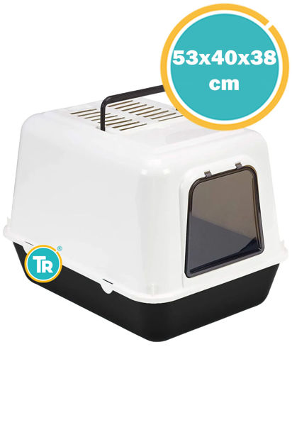Imagen de Baño Bandeja Sanitaria para Gatos - CLEAR CAT 20 Negro