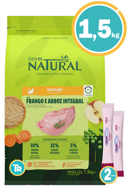Imagen de GUABI Gatito 1,5kg Pollo y Arroz + Salsas