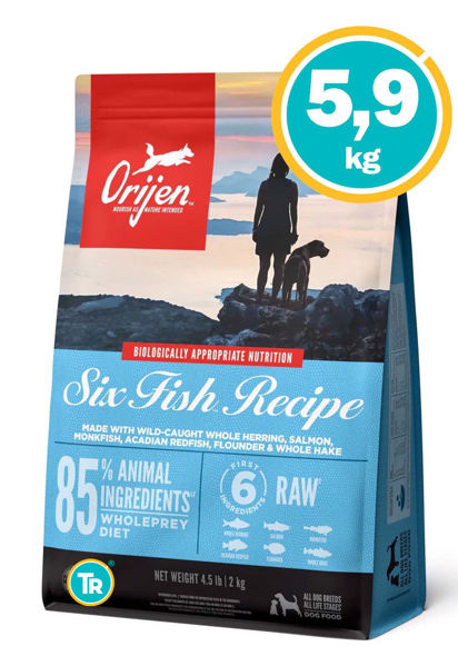 Imagen de ORIJEN SIX FISH RECIPE DOG 5.9KG