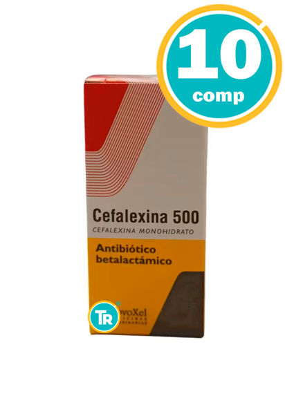 Imagen de CEFALEXINA 500MG NOVAXEL 10 COMPRIMIDOS