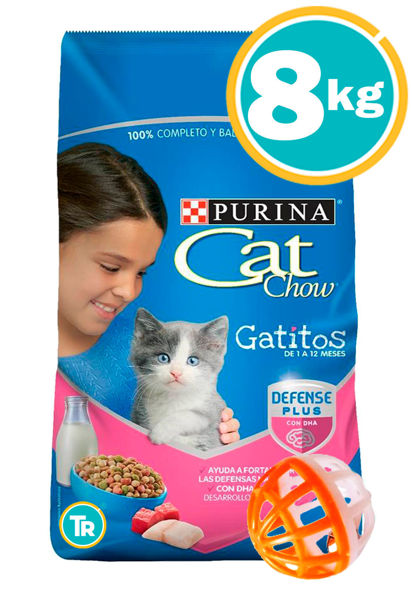 Imagen de CAT CHOW GATITOS 8KG + PELOTA