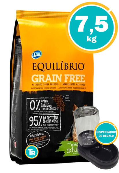 Imagen de EQUILIBRIO Perro Grain Free Razas Pequeñas 7,5 kg + Dispensador