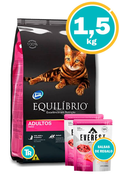Imagen de EQUILIBRIO Gato Adulto 1,5kg + Salsas