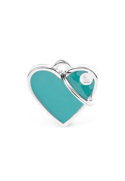Imagen de CHAPITA CORAZÓN S CELESTE BASIC HANDMADE