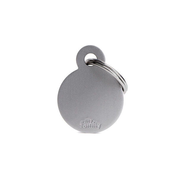 Imagen de CHAPITA CÍRCULO PEQUEÑO ALUMINIO GRIS - FERPLAST