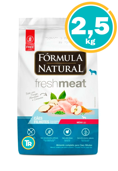Imagen de FORMULA NATURAL FRESH MEAT CACHORRO RAZA MEDIANA 2.5KG
