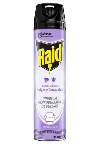 Imagen de INSECTICIDA  RAID MATA PULGAS Y GARRAPATAS 390ML