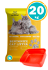 Imagen de SANITARIO PARTNER AGLOMERANTE 20KG VARIOS AROMAS + BANDEJA SANITARIA