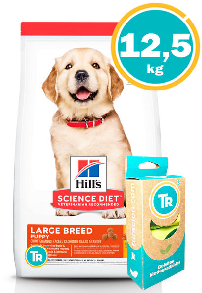 Imagen de HILLS Puppy Large 12.5KG + BolsasTR