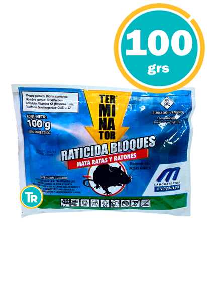 Imagen de RATICIDA TERMINATOR EN BLOQUES 100GRS - MICROSULES