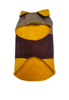 Imagen de Abrigo Polar de Pana Tricolor Talle 7 (Chocolate Y Mostaza)