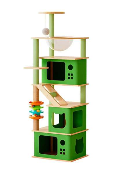 Imagen de Rascador / Torre Interactiva Para Gatos 5 Pisos