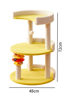 Imagen de Rascador 3 Niveles Interactivo - Color Amarillo