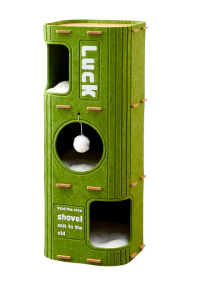 Imagen de Rascador / Torre para Gato 3 Niveles Verde