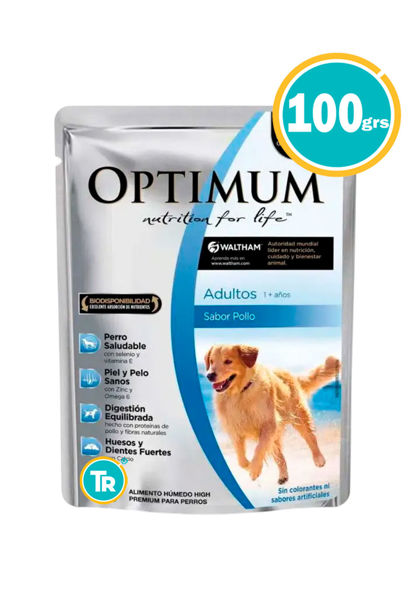 Imagen de SALSA OPTIMUM SACHET PERRO ADULTO 100GRS