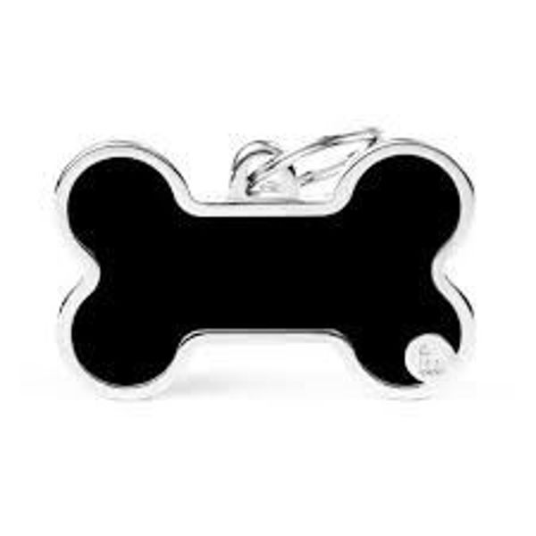 Imagen de CHAPITA HUESO XL NEGRO- FERPLAST