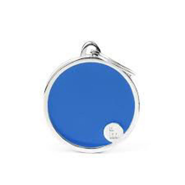 Imagen de CHAPITA CIRCULO AZUL L BASIC HANDMADE
