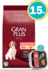 Imagen de GRAN PLUS DOG ADULTO LIGHT MED/GDE 15KG (POLLO Y ARROZ)