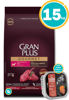 Imagen de GRAN PLUS GOURMET ADULTO RAZA PEQ/MINI CORDERO Y ARROZ 15KG