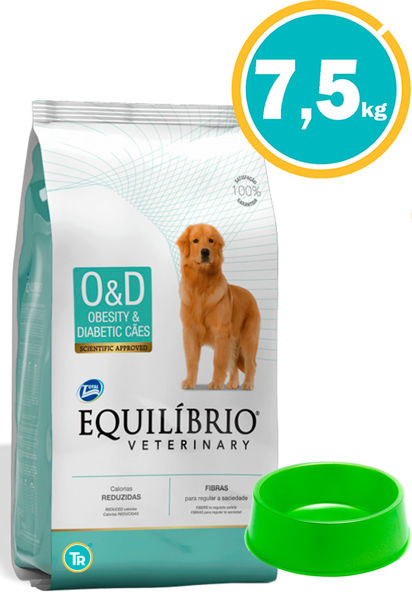 Imagen de EQUILIBRIO Canine Obesity & Diabetic 7,5 kg + Comedero
