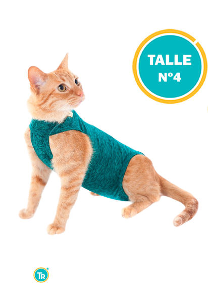 Imagen de ROPA PROTECTORA PARA GATOS TALLE 4 VERDE