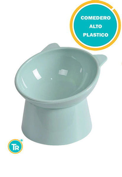 Imagen de PLATO PLÁSTICO ELEVADO PARA GATO - DISEÑO ERGONÓMICO