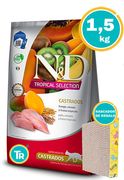 Imagen de NYD GATO ADULT TROPICAL CASTRADO 1,5KG (POLLO)