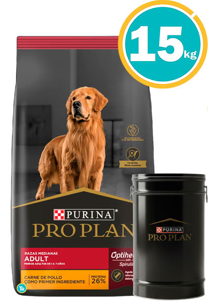 Imagen de PRO PLAN Adulto Medianos 15 Kg + Patas de pollo